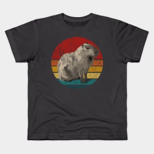 Capybara Sunset Kids T-Shirt